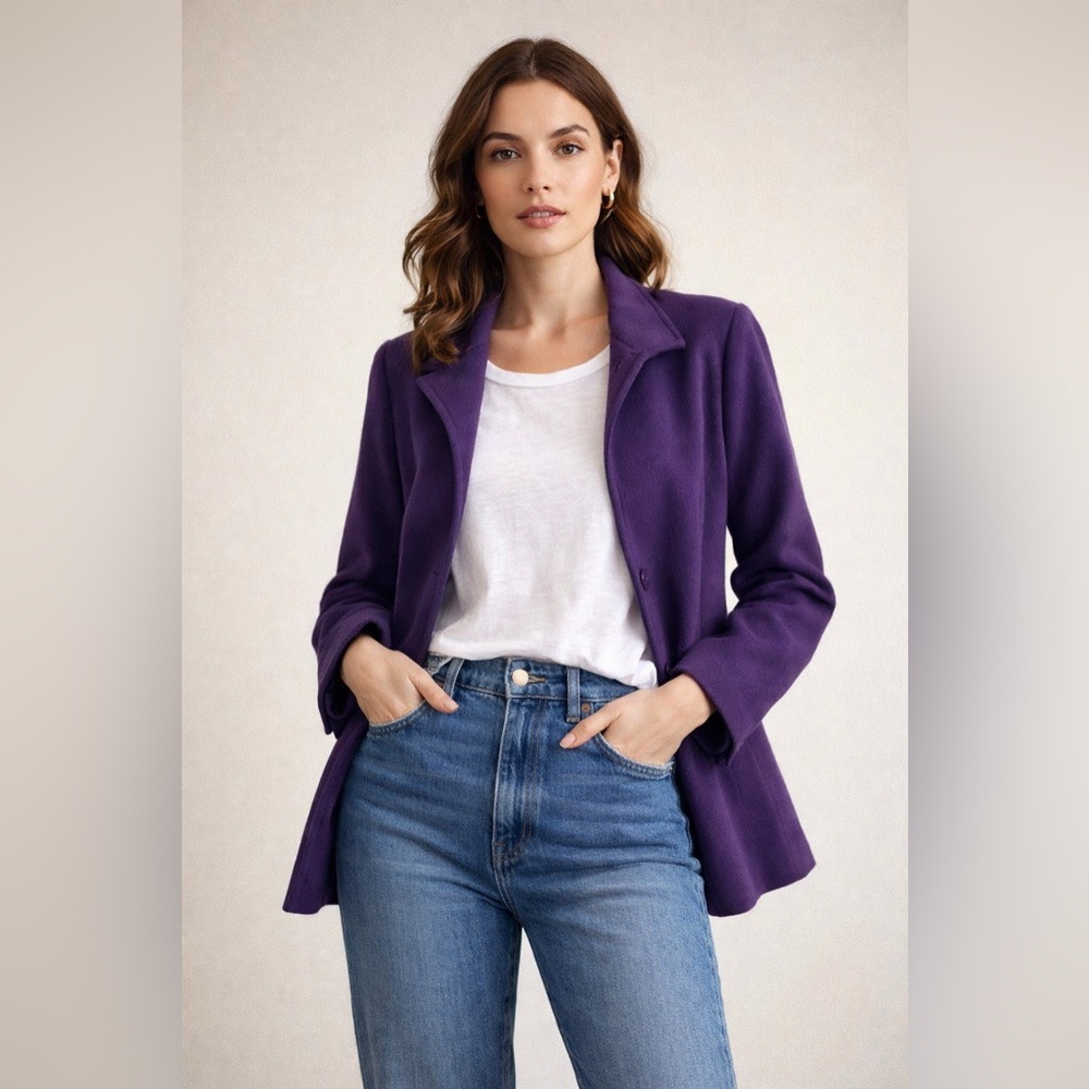 Mulberry Cashmere Wool Tailored Jacket Coat – Like New